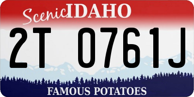 ID license plate 2T0761J