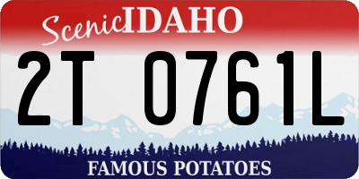 ID license plate 2T0761L