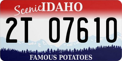 ID license plate 2T0761O