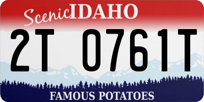 ID license plate 2T0761T