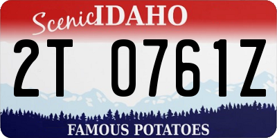 ID license plate 2T0761Z