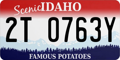 ID license plate 2T0763Y