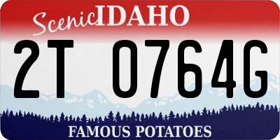 ID license plate 2T0764G
