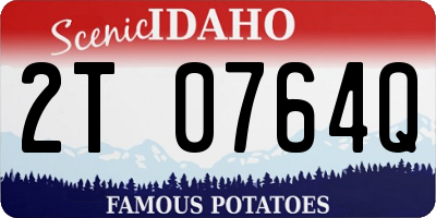 ID license plate 2T0764Q