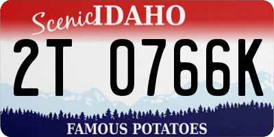 ID license plate 2T0766K