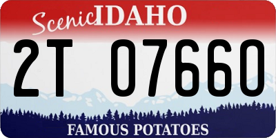 ID license plate 2T0766O