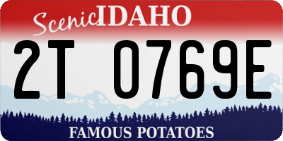 ID license plate 2T0769E