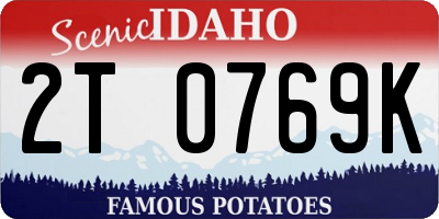 ID license plate 2T0769K