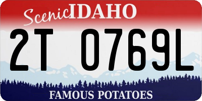 ID license plate 2T0769L