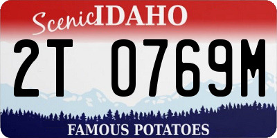 ID license plate 2T0769M
