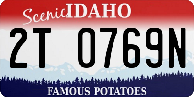ID license plate 2T0769N