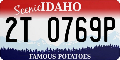 ID license plate 2T0769P