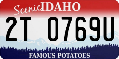 ID license plate 2T0769U