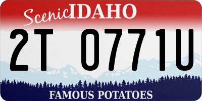 ID license plate 2T0771U