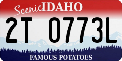 ID license plate 2T0773L