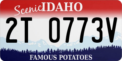 ID license plate 2T0773V