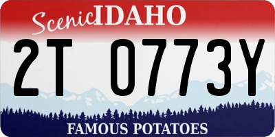 ID license plate 2T0773Y
