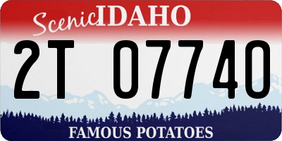 ID license plate 2T0774O