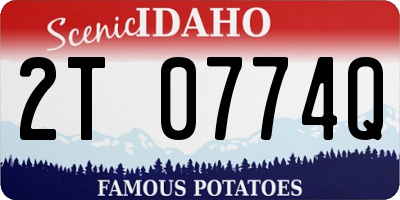 ID license plate 2T0774Q