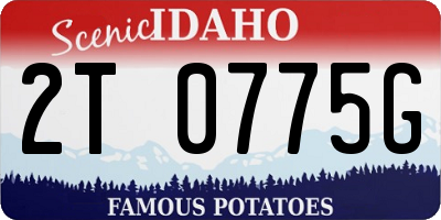 ID license plate 2T0775G
