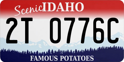 ID license plate 2T0776C