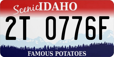 ID license plate 2T0776F