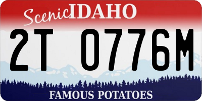 ID license plate 2T0776M
