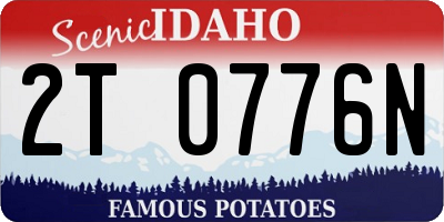 ID license plate 2T0776N
