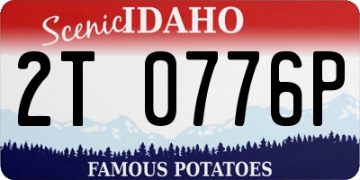 ID license plate 2T0776P