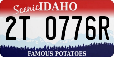 ID license plate 2T0776R