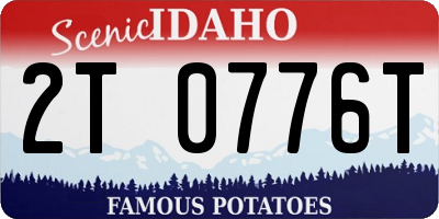 ID license plate 2T0776T
