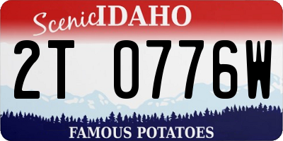 ID license plate 2T0776W