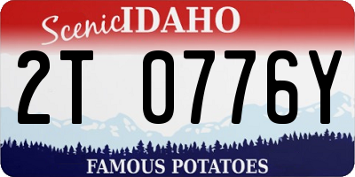 ID license plate 2T0776Y