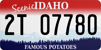 ID license plate 2T0778O