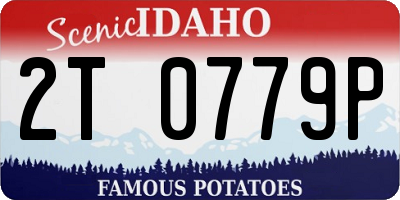 ID license plate 2T0779P