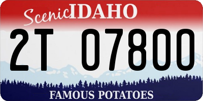 ID license plate 2T0780O