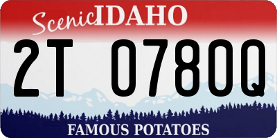 ID license plate 2T0780Q