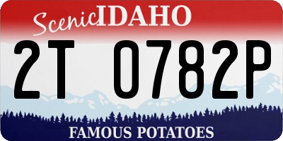 ID license plate 2T0782P