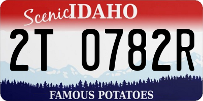 ID license plate 2T0782R