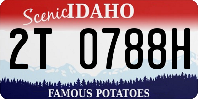 ID license plate 2T0788H