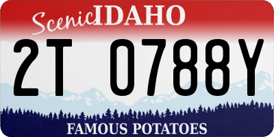 ID license plate 2T0788Y