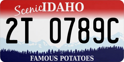 ID license plate 2T0789C