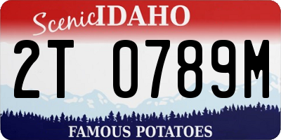 ID license plate 2T0789M
