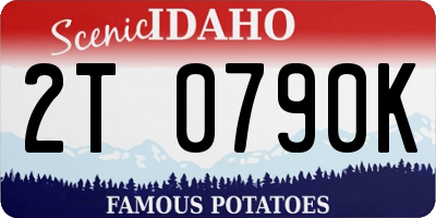 ID license plate 2T0790K