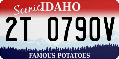 ID license plate 2T0790V