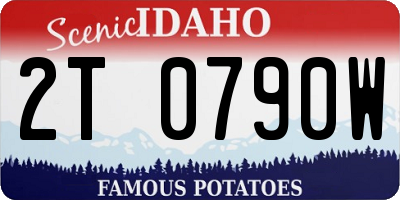 ID license plate 2T0790W