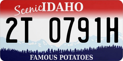 ID license plate 2T0791H