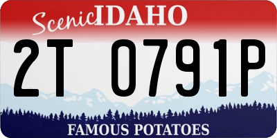 ID license plate 2T0791P
