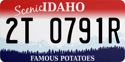 ID license plate 2T0791R