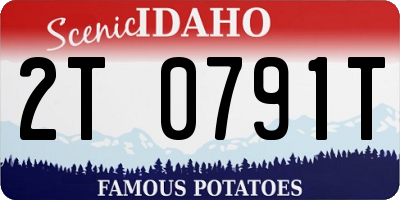 ID license plate 2T0791T